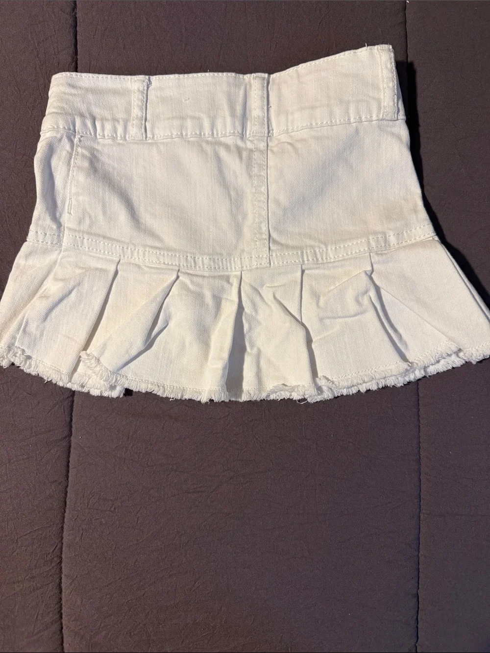 Toddler girl white skirt